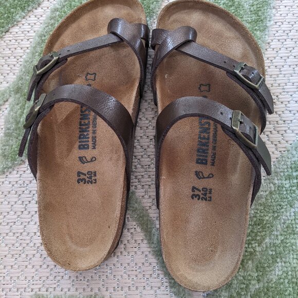 Birkenstock Mayari Sandals, Bronze color, Size EU 37 (US 6.5/7) - Picture 1 of 6
